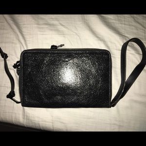 New Rebecca Minkoff Black Sparkly Clutch Wallet